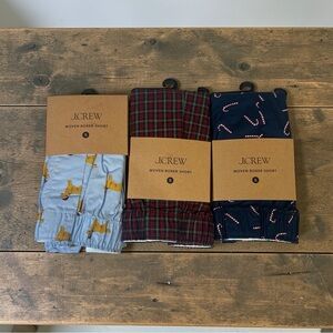 3 Pair NWT J. Crew Cotton boxers three-pack SZ small